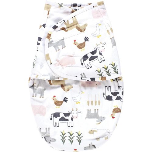 Hudson Baby Unisex Plush Faux Fur Swaddle Wrap, 0-3 Months