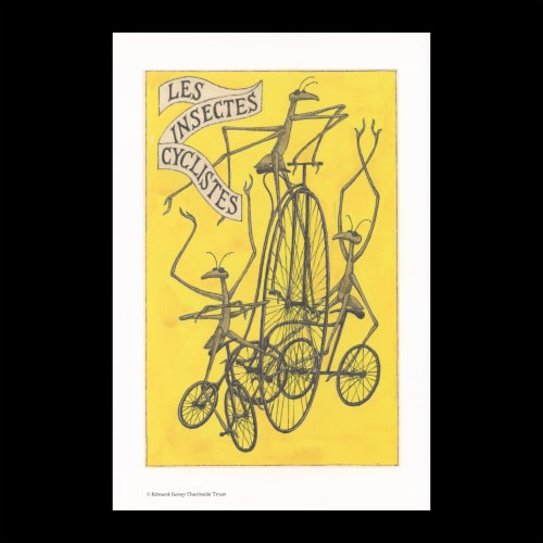 Les Insectes Cyclistes Print