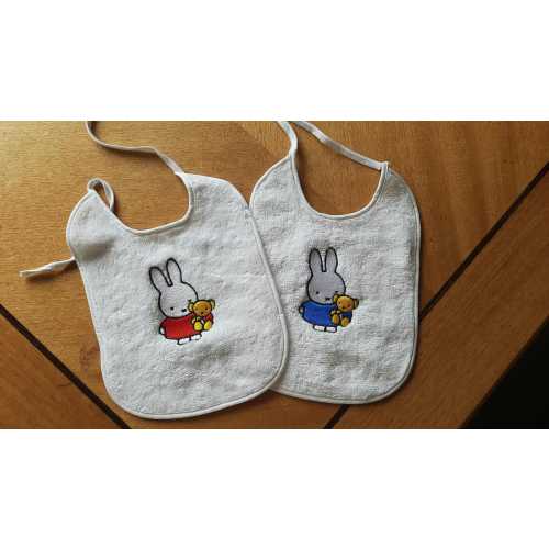 Baby bib with Miffy