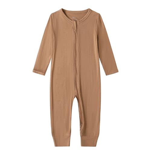 Owlivia Rayon from Bamboo Baby Footless Pajamas, Boys and Girls Zip up Sleep and Play, Long-Sleeve Coveralls