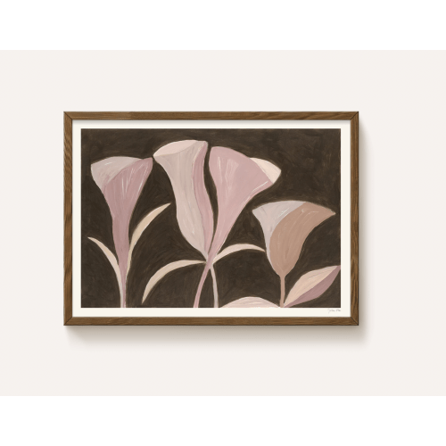 Julita Elbe - Late summer flowers II - 30x40cm Natural Oak