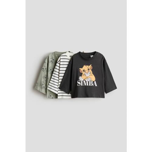 3-PACK PRINTED LONG-SLEEVED T-SHIRTS