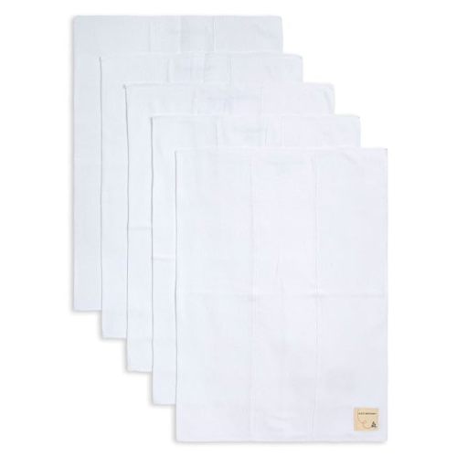 Burt's Bees Baby 100% Organic Cotton Burp Cloths, 17x11.75 in, 5-Pack