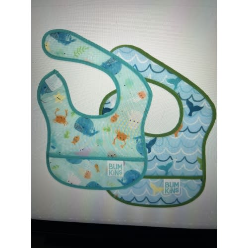Cute Sea Animals Starter Bib Set for Babies 6-24 mos | Bumkins