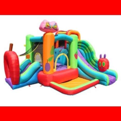 Very Hungry Caterpillar Bounce House with Blower & Slide