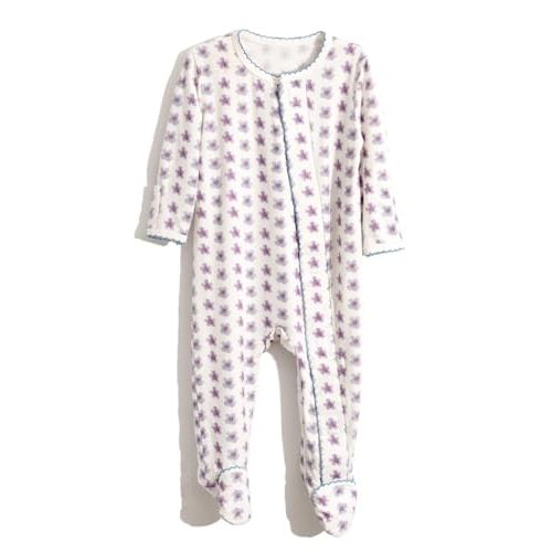 Soft Magnetic Baby Boys Girls Footie Pajamas, Magnetic Closure, One Piece with Mitten Cuffs