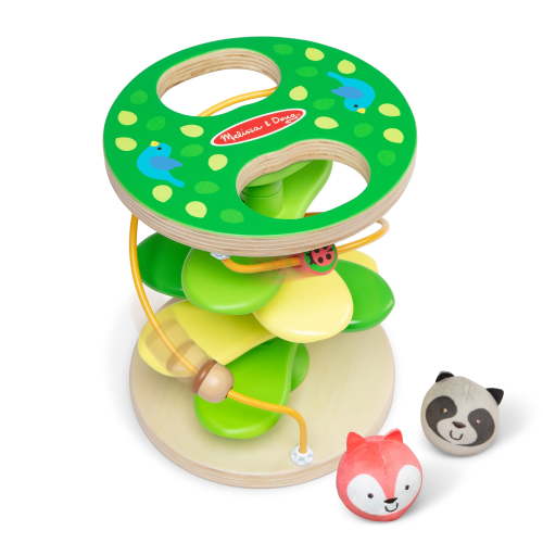 Melissa & Doug Rollables Treehouse Twirl Infant and Toddler Toy (3 Pieces) - FSC Certified