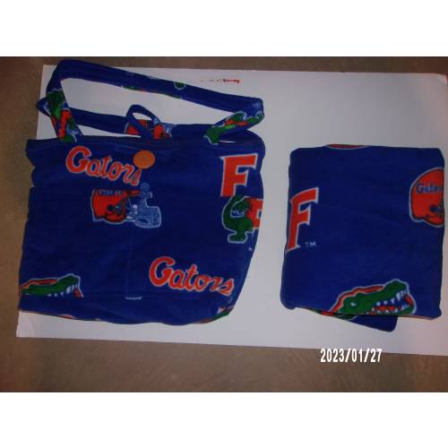 Florida Gators Receiving Blanket and Matching Tote Bag (Diaper Bag)