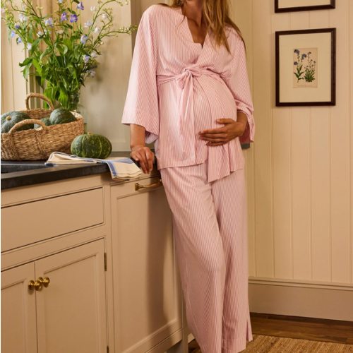 LAKE | Women | DreamModal Pajamas | Fog Maternity Kimono Bundle