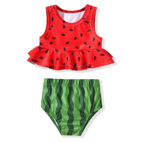 Aalizzwell Toddler Baby Girl Bathing Suit Two Piece Swimsuit Bikini Beach Wear