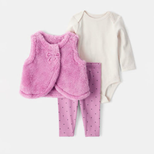 Carter's Baby Girls 3-pc. Pant Set