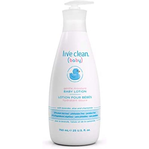 Live Clean Baby Gentle Moisture Baby Lotion, 750 mL