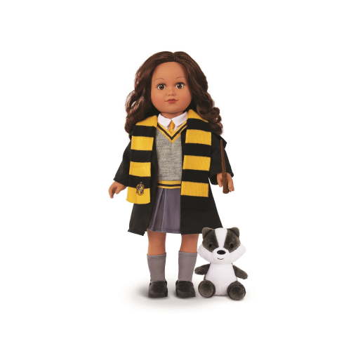 My Life As Harry Potter Hufflepuff Posable 18-inch Doll, Brunette Hair, Brown Eyes