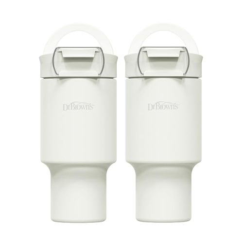 Dr. Brown's Breast Milk and Formula Chiller, Portable Insulated Storage for Breast Pumping and Bottle Feeding, 20 oz/590 mL Capacity, Arctic White, BPA-Free, 1-Pack