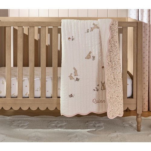 Rylee + Cru Bunny Organic Baby Quilt