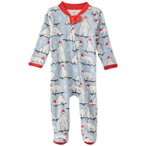 Scout Sleep & Play Baby Pajamas 100% Organic Cotton Footed Two Way Zipper Sleeper Pajamas for Baby Boys