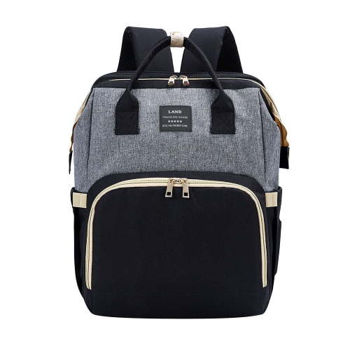 8-in-1 Travel Diaper Bag Backpack with Changing Station, Mosquito Net & Toy Bar - Waterproof, Large Capacity for Baby Girl/Boy