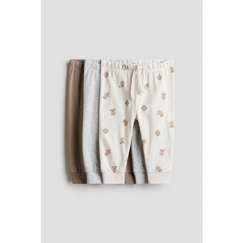 3-PACK COTTON JERSEY JOGGERS