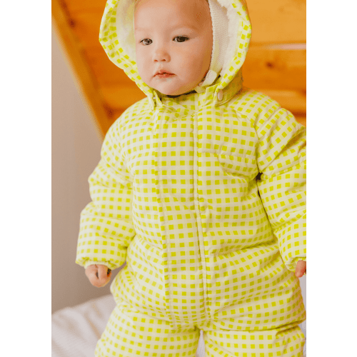 The Marshmallow Snow Suit | Citron Gingham – Kortni Jeane