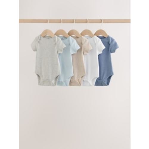 Buy Neutral Long Sleeve Bodysuits 5 Pack from Next USA
