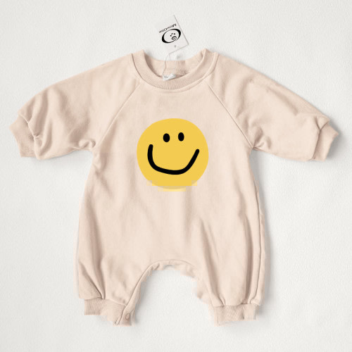 Baby Newborn Printed Smile Romper