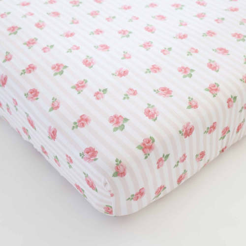 Rosy & Cozy Crib Sheet