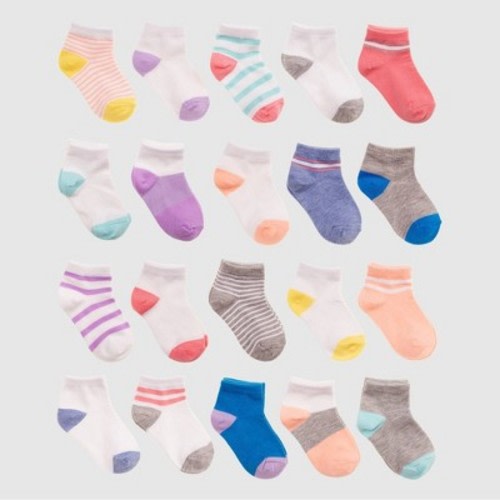 Baby' 20pk Ankle Socks - Cat & Jack™ Pink, Size: 6-12M
