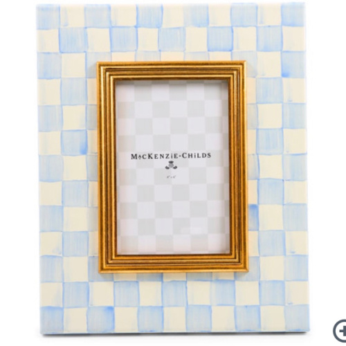 MacKenzie-Childs | Sky Check 4" x 6" Frame