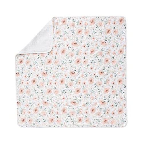 Muslin Meredith Baby Blanket, 47x47 in, Blush Multi