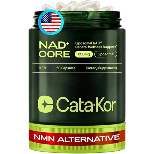 NMN Supplement Alternative – Liposomal NAD+ Supplement – Third-Party Tested – NAD CORE – 30-Day Supply – 60 Capsules