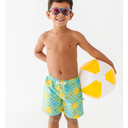 Electric Smiles Swim Trunks