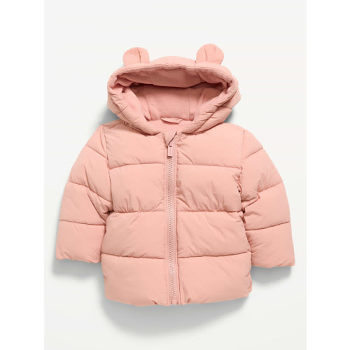 Water-Resistant Critter Puffer Jacket for Baby