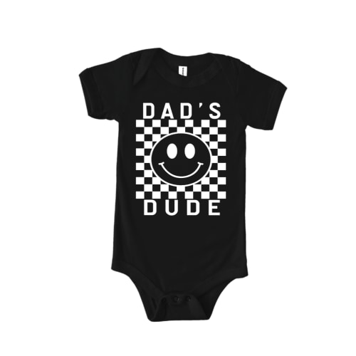Dad's Dude Checkered Onesie