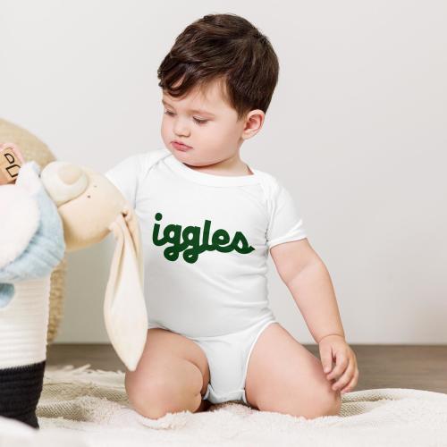 Philadelphia Football Iggles Baby short sleeve one piece - Babies Birds Philly Sports