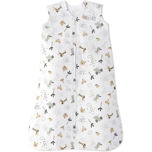 HALO SleepSack, 100% Cotton Wearable Blanket, Swaddle Transition Sleeping Bag, TOG 0.5, Weather Friends, Small, 0-6 Months