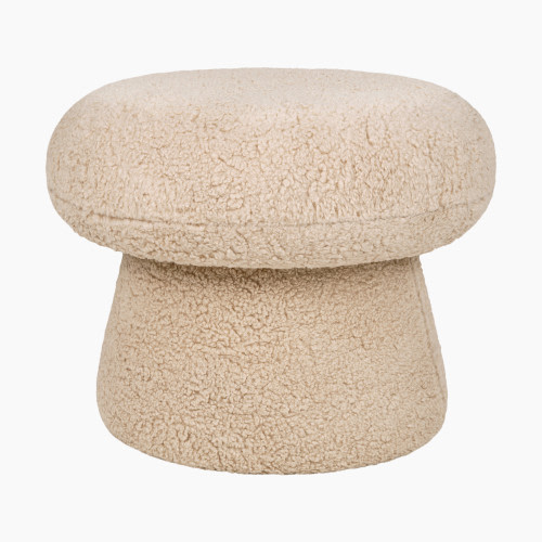 babyletto Mushroom Pouf - Chai Shearling