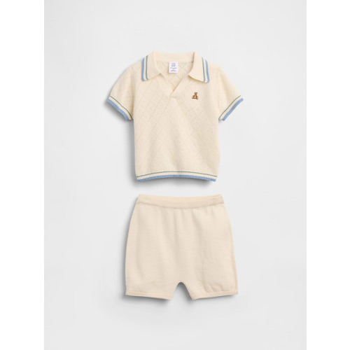 Baby Sweater Polo Outfit Set