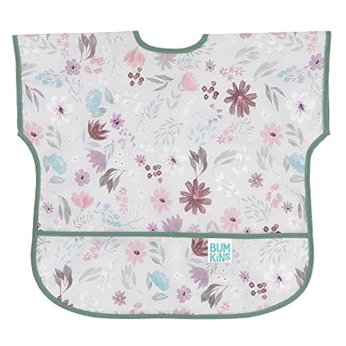 Bumkins Bibs - Toddler Bibs, Waterproof, Large for 1-3 Years, Short Sleeve