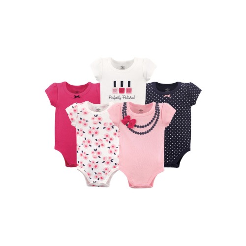 5Pk Bodysuits, 6-9M