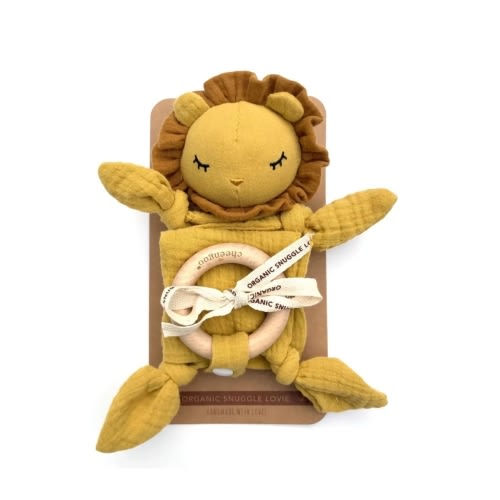 Organic Snuggle Lovie Blanket - Lion