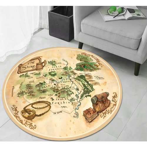 Map rug,Decorative Rugs For Living Room, Rugs For Bedroom Aesthetic, Lord Of The Rings Patterned Rug,Gift Rug,Middle Earth Rug, Old Maps Rug