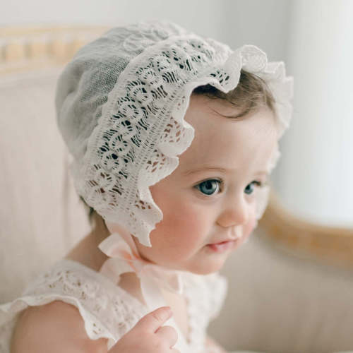 Charlotte Lace Bonnet – Baby Beau and Belle