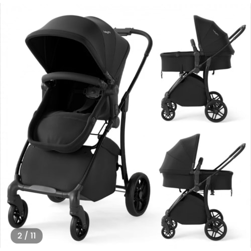 2-in-1 Baby Stroller with Bassinet Mode and Reversible Seat