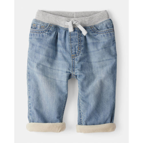 Baby Boy Lined Light Wash Straight Jeans - OshKosh B'gosh | Carter's