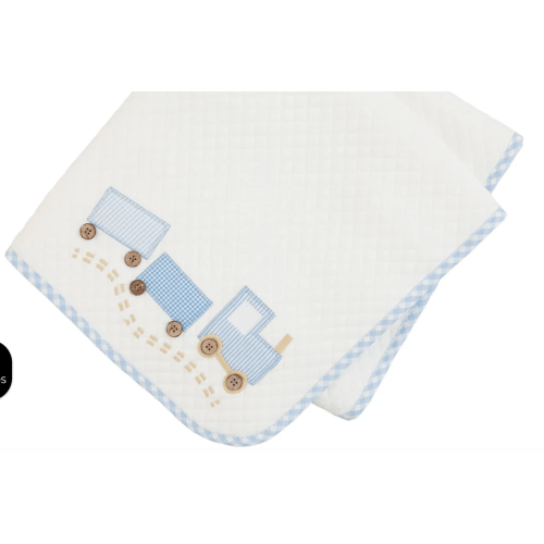Train Quilted Blanket | Madison's...