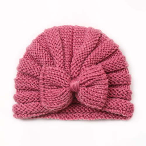 Baby Turban Big Hair Bow Baby Hat Baby Girl Soft Beanie Cap Newborn Infant Toddler Kid Headwrap