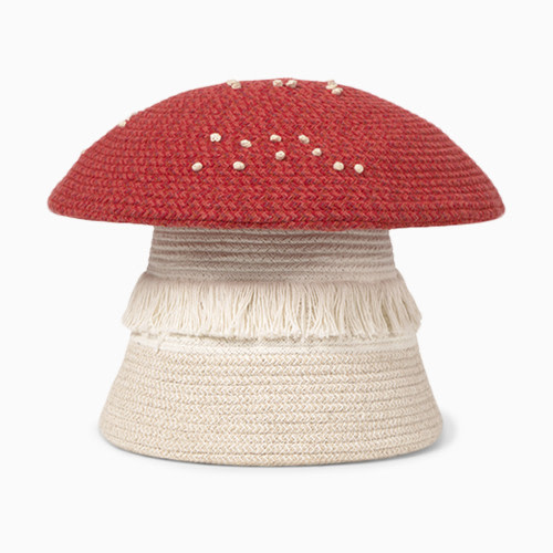 Lorena Canals Red Mushroom Basket - Big