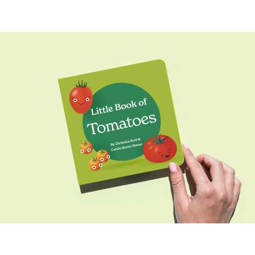 Little Book of Tomatoes, Clever Board Book, Foodie Baby Shower Gift, Unique New Baby Present for New Parents, Gender Neutral Nursery Book