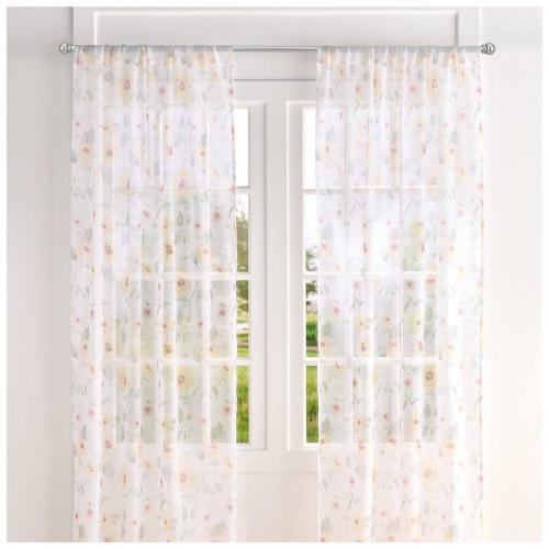 Sunflowers Sheer Window Curtain