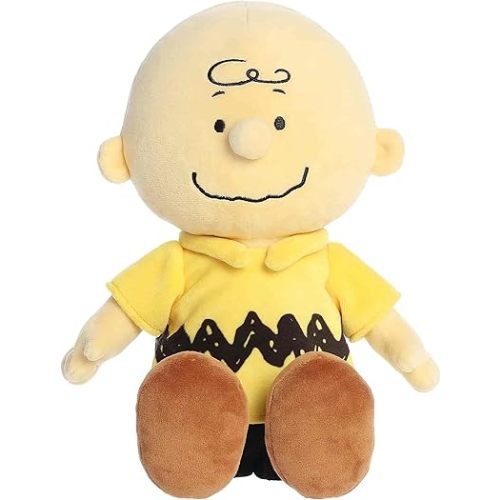 Aurora® Adorable Peanuts® Charlie Brown Stuffed Animal - Officially Licensed Toys for All Snoopy Fans - Nostalgic Gift for Adults and Birthday Celebrations - Multicolor 13 Inches